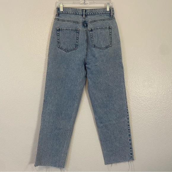 📍 PacSun Light Blue High Rise Straight Leg Jeans Women’s Size 27 - Picture 7 of 7